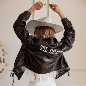 Til Death leather jacket - 12th Tribe - M